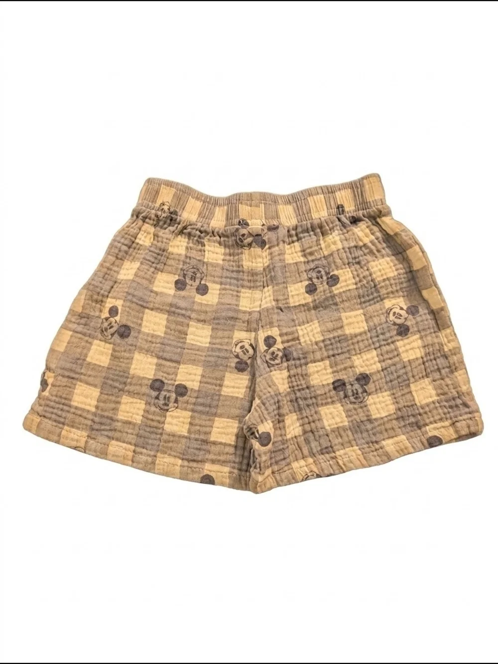 4T Mickey Mouse Gingham Print Set